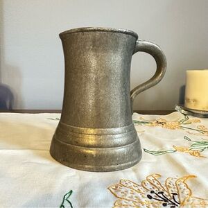 Vintage Wilton Columbia PA Pewter Tankard Beer Stein Mug w/ Handle – Made in USA